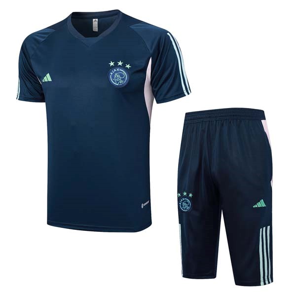 Camiseta Entrenamiento Ajax Conjunto Completo 2023-2024 Azul